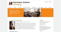 Desktop Screenshot of hermann-scheer-stiftung.de